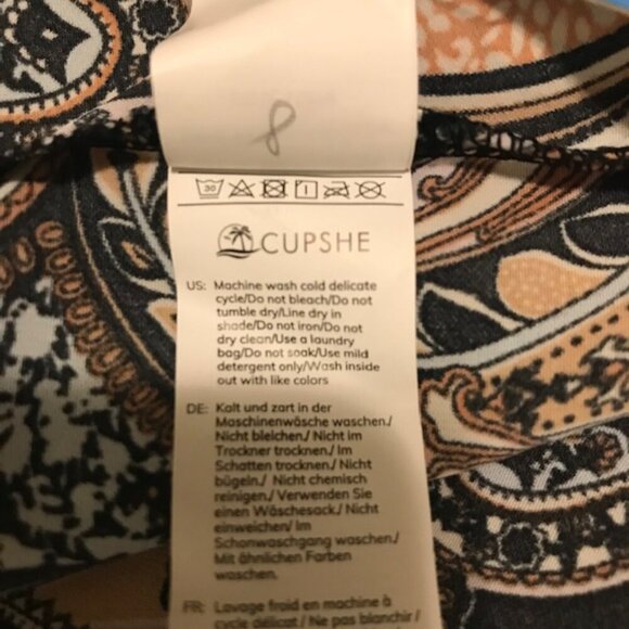 NWT Cupshe Women's Paisley Print Peasant Sleeve Dress Size XL - Picture 8 of 10